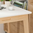 thumbnail image 4 of OXYLIFE Computer Writing Desk with 2 Drawers, Laptop Table Study Desk for Home Office,White, 4 of 7