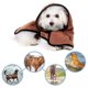 thumbnail image 3 of Bata de baño para perros suave y súper absorbente de agua lujosa toalla seca para perros con capucha / correa para perros grandes, medianos y pequeños XS, 3 of 4