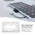 thumbnail image 3 of Solar Panel Mounting 6PCS Solar Panel Roof Corner Bracket   Drill Free ABS Plastic Anti Aging For RV Boat, 3 of 8