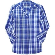 Angle View: Women's Organic Cotton Woven Pajama Top