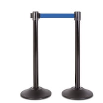 US Weight Heavy Duty Premium Steel Stanchion with 7.5-Foot Retractable Belt (More Colors Available)