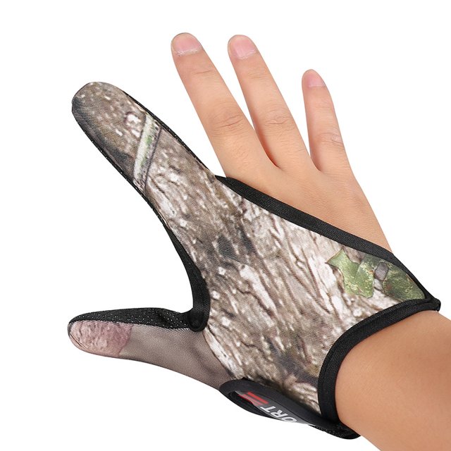Suministros de pesca Guantes de pesca antideslizantes de dos dedos Protector solar de verano Guantes de pesca transpirables Guantes resistentes al desgaste para hombres