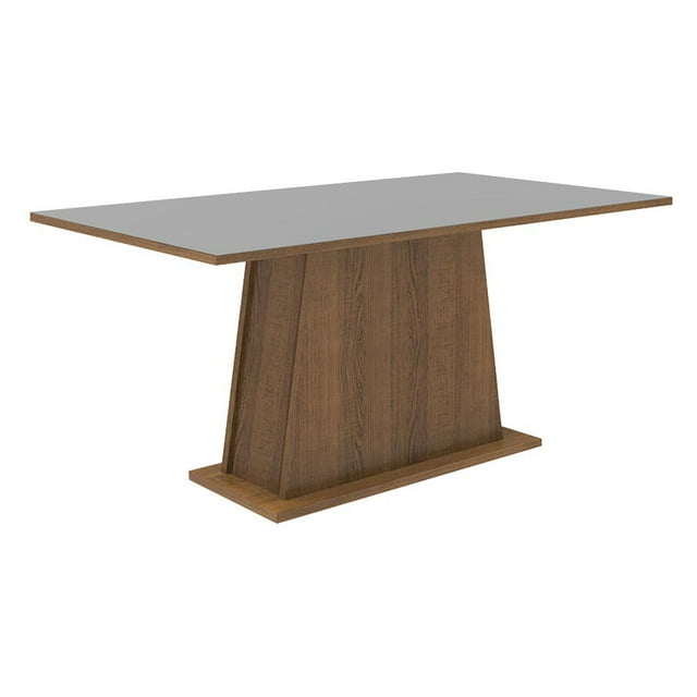 Mesa de Comedor Rectangular MADESA 5364 Tablero de Madera Marrón Gris