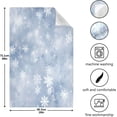 thumbnail image 3 of 1 Pack Snowflakes Kitchen Towels Highly Absorbent, Super Soft Dishcloths 18 x 28 Inches Reusable Quick Drying Tea Towels Set for Home,Kitchen Decor Wash cloth, 3 of 7