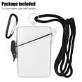 thumbnail image 3 of Waterproof Hard Plastic Badge Case ID Card Clear Holder Hard Plastic Safe Protector With Lanyard, 3 of 15
