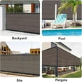 thumbnail image 7 of LOVE STORY 5' x 25' Brown Fence Privacy Screen Heavy Duty Mesh Windscreen Cover for Patio Garden, 7 of 7