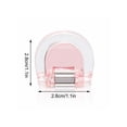 thumbnail image 3 of Clear Magnetic Clips Transparent Acrylic, U Shaped Small Strong Grip Clips for Photos Papers Crafts, Multi-Purpose Home Office Classroom Organization Clips, Pink, 3 of 6