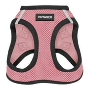 Voyager Step-In Air Dog Harness - All Weather Mesh Step in Vest Harness for Small and Medium Dogs by Best Pet Supplies - Pink Base, L