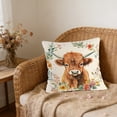 thumbnail image 5 of Throw Pillow Cover 18x18 Inch Cute Patterns Print Soft Breathable Hidden Zipper Decorative for Sofa Living Room by MPOISVA, 5 of 7