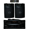 Emerson Karaoke DV122 240W CDG/MP3G Professional Karaoke System Recording Studio Package