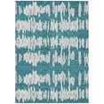 thumbnail image 2 of Addison Rugs Chantille Indoor/Outdoor Transitional Stripes Teal Washable Rectangle Rug, 8' x 10', 2 of 6