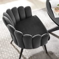 thumbnail image 7 of Modway Vanguard Performance Velvet Dining Chair in Black Charcoal, 7 of 7
