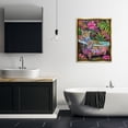 thumbnail image 3 of Stupell Industries Tropical Rainforest Leopard Tub Bath & Laundry Painting Gold Floater Framed Canvas Art Print Wall Art, 25 x 31, 3 of 10