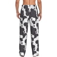 thumbnail image 3 of Daiia Black And White Sheeps Men's Sleep Pant with Pockets and Drawstring,Pajama Pants-XX-Large, 3 of 9