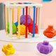 thumbnail image 4 of Juego de contenedores sensoriales para bebés clasificador de formas para bebés contenedor sensorial mano de obra fina reconocimiento de formas 6 bloques de colores para ANGGREK Otros, 4 of 8