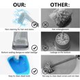 thumbnail image 4 of Warm town long handle golf toilet brush / 360 depth no dead space cleaning / flexible silicone toilet brush / wall hanging bathroom toilet brush and caddy, 4 of 9