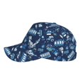 thumbnail image 5 of Daiia Blue Bus print Baseball Cap Men Women Golf Dad Hat Adjustable Original Classic Low Profile Hat Unconstructed Plain Cap, 5 of 9