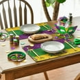 thumbnail image 5 of Sm:)e Irises Mask Carnival Mardi Gras Placemats Set of 4, 12x18 Inch Seasonal Carnival Holiday Table Mats for Party, Kitchen & Dining Decoration, 5 of 7