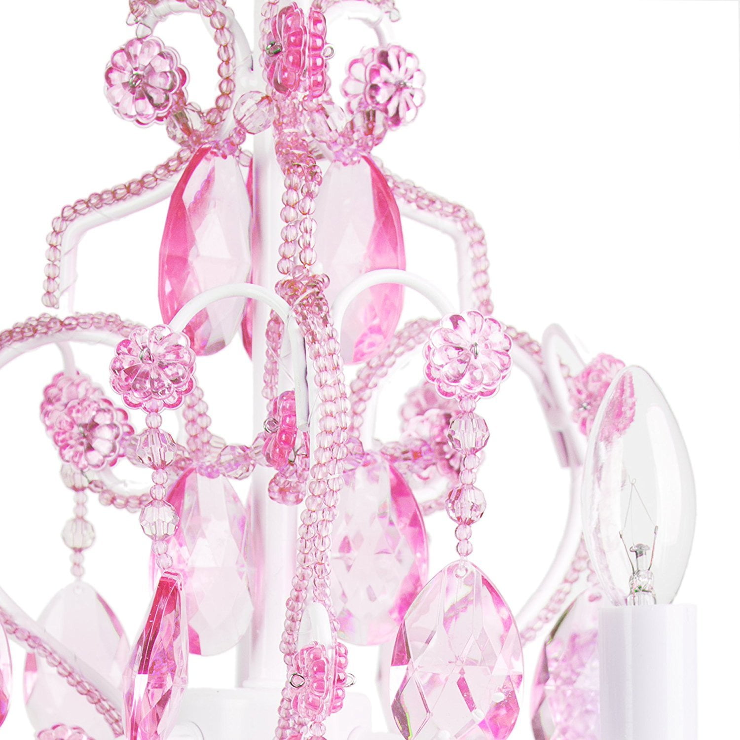 Tadpoles 3 Bulb Mini Chandelier Pink Sapphire Com