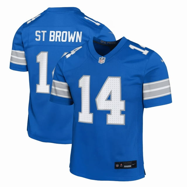 Youth Amon-Ra St. Brown Detroit Lions NFL Player Game Team Jersey