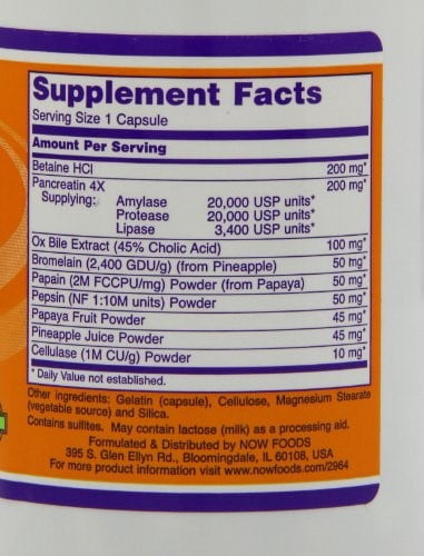 NOW Supplements, Super Enzymes with Bromelain, Supports Healthy Digestion, 180 Capsules
