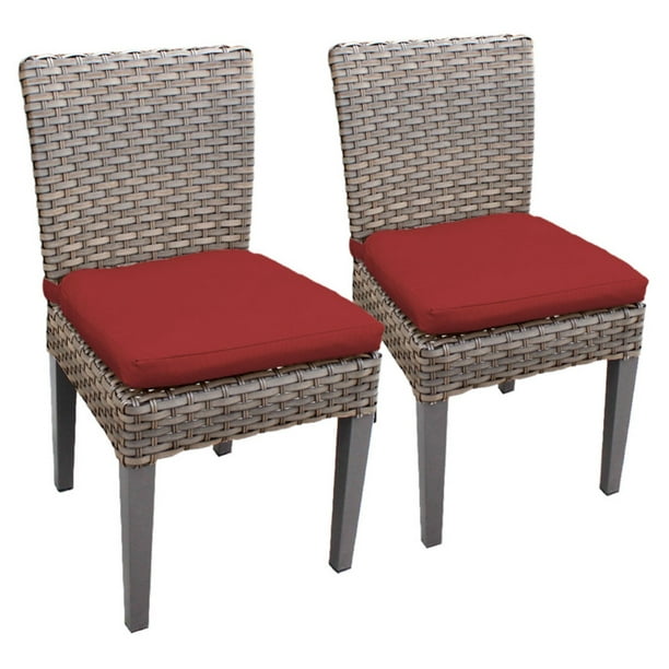 Tk Classics Oasis Armless Outdoor, Armless Patio Dining Chairs