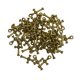 thumbnail image 1 of Colgantes de Cruz BLESIY 3D con Nudo en X 21 X 11 mm Paquete de 50 Colores de Bronce, 1 of 8