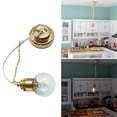 thumbnail image 2 of Chandelier Model Bedroom Ceiling Light Miniature Lamp Model Accessories Role Play Furnishings Lighting Toy Dolls House, 2 of 9