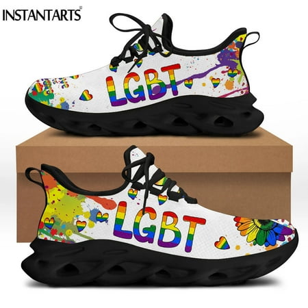 

Luxury Brand Ladies Mesh Swing Sneakers Tie Dye LGBT Pride Sunflower Design Running Shoes for Women Casual Zapatos