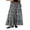 Black, variant on Michellecmm Women's Plaid Skirt Loose Elastic Waist Ruffled Tiered Long Skirt