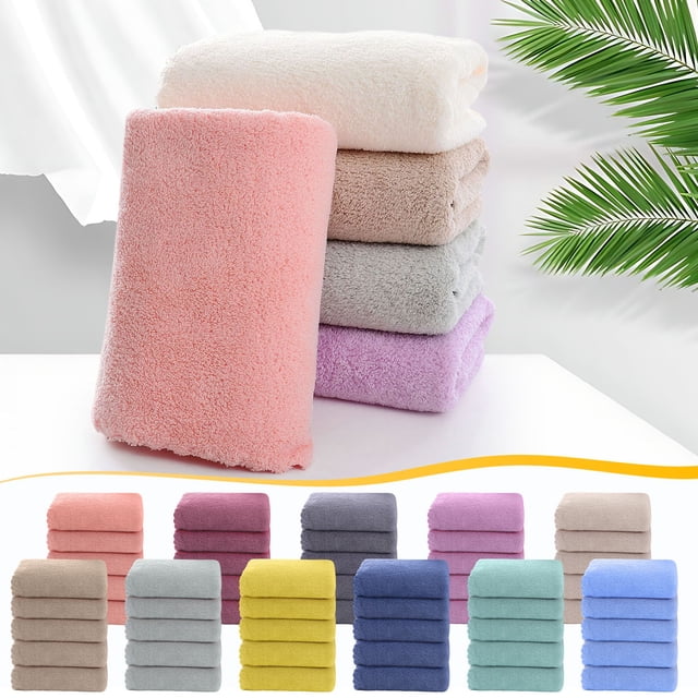 Paquete de 5 Toallas Faciales de Terciopelo | Toallitas Absorbentes Suaves de 30 X 60 Cm | Toallas Suaves para Desmaquillar y Limpiar El Rostro En 12 Colores