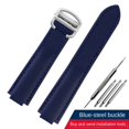 thumbnail image 3 of Correa de reloj de lona de nailon para Cartier Blue Balloon WSBB0027 WSBB0025, correa de reloj de cuero para hombre y mujer, pulsera de 18-11 mm y 20-12 mm, 3 of 5