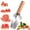 1PCS, variant on Triangle Watermelon Cutter, Stainless Steel Slicer with Wooden Handle for Fast Clean Cutting of Melon Cantaloupe and Cheese