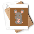 thumbnail image 1 of Cartoon Children Lovely Mouse Zodiac Propitious Postcards Envelopes Blank Note Cards Mailing, 1 of 4