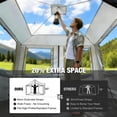thumbnail image 4 of REDCAMP Canopy Camping Tent 10'x10' Inner Tent Converts Straight Leg Pop Up Canopy into Shelter for 4-6 Person, Water-Resistant and UV-Resistant, Gray, 4 of 10