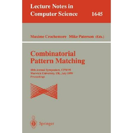 Combinatorial Pattern Matching 10th Annual Symposium