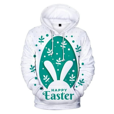 

Autumn/Winter/Spring Children s Easter 3D Digital Printed Children s Hoodie Cute Sweatshirt for Boy and Girl Baby Shirt 4t Boys Sweater Set Mint Pullover Hoodie Kids Solid Color Pleated Sleeve Long