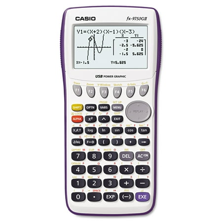 Casio FX-9750GII Graphing Calculator, Icon Based Menu, 26KB Ram,