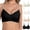 Black, variant on Bras For Women, Wire-Free Seamless Bra With Gel Strip Padding, Adjustable Straps & Front Closure For Summer Daily Casual Wear Black M