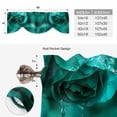 thumbnail image 6 of Green Rose Tie Up Valance Curtains for Windows, Kitchen Curtains Window Treatments, Elegance Fantasy Flowers Romantic Short Window Shades Valances for Bedroom Bathroom Cafe 42"x18", 6 of 8