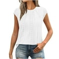 thumbnail image 2 of LADIGASU Women's Spring And Summer Round Neck Printed Short Sleeved Casual Pullover, 2 of 9