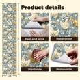 thumbnail image 5 of Farmhouse Peel and Stick Wallpaper 23.6in x 9.8ft Chickens Eggs Floral Blue Contact Paper Vinyl Waterproof Self Adhesive Wall Paper for Bedroom Shelf Cabinet Renter Friendly, 5 of 8