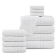 thumbnail image 1 of Casa Platino Juego de Toallas de Algodón Blanco de 12 Piezas - Incluye 4 Toallas de Baño Blancas Grandes, 4 Toallas de Mano y 4 Paños - Toallas Suaves y Absorbentes para el Baño, 1 of 6