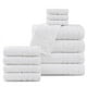 thumbnail image 1 of Casa Platino Juego de Toallas de Algodón Blanco de 12 Piezas - Incluye 4 Toallas de Baño Blancas Grandes, 4 Toallas de Mano y 4 Paños - Toallas Suaves y Absorbentes para el Baño, 1 of 6