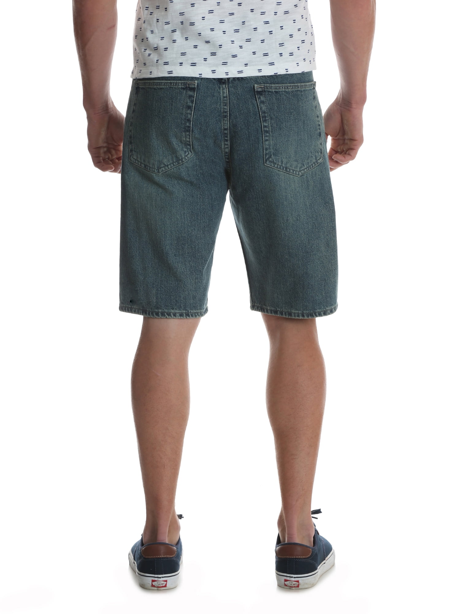 mens wrangler blue jean shorts