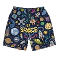 thumbnail image 3 of Uemuo Colorful Space Pattern Men's Swim Trunks Hawaiian Beach Bathing Suit Swimsuits Beach Quick-Dry Shorts with Pockets-XX-Large, 3 of 9