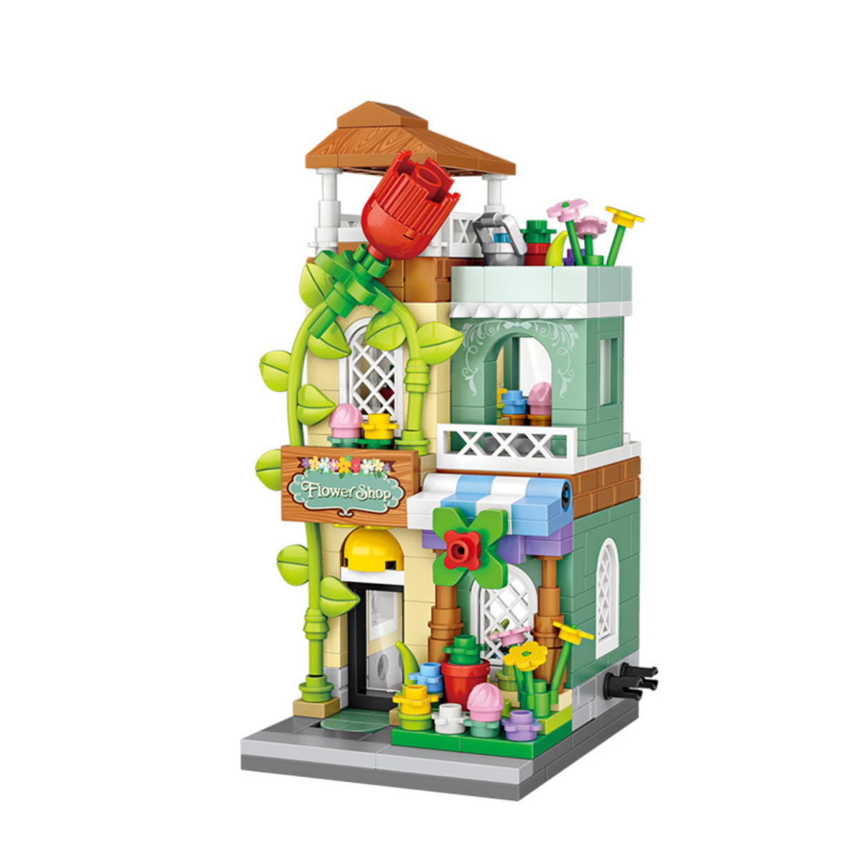 Details about   Mini Street View Japanese Grocery Store Building Blocks Bricks Assembled Toys 
