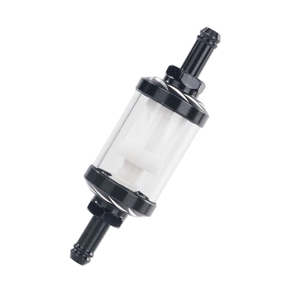 Universal Motorcycle Fuel Filter - High Aluminum Glass Fuel Cleaner For Motorbike, Scooter, ATV, Dirt Bike - Multiple Colors Available