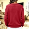 thumbnail image 4 of CBASIHI Womens Sweaters Long Sleeve Crew Neck Casual Pullover Fall Knit Tops M, 4 of 6