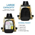 thumbnail image 6 of FORMRS Women's Travel Backpack Purse Anti-Theft Hidden Pockets Casual Shoulder Bag, Beige Sunflowers, 6 of 7